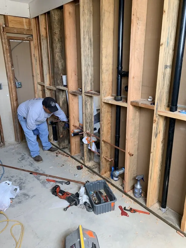 Commercial rough-in plumbing for Gas Line Repair in Neuse